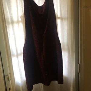 JOVANI FITTED GLITTER BACKLESS COCKTAIL DRESS